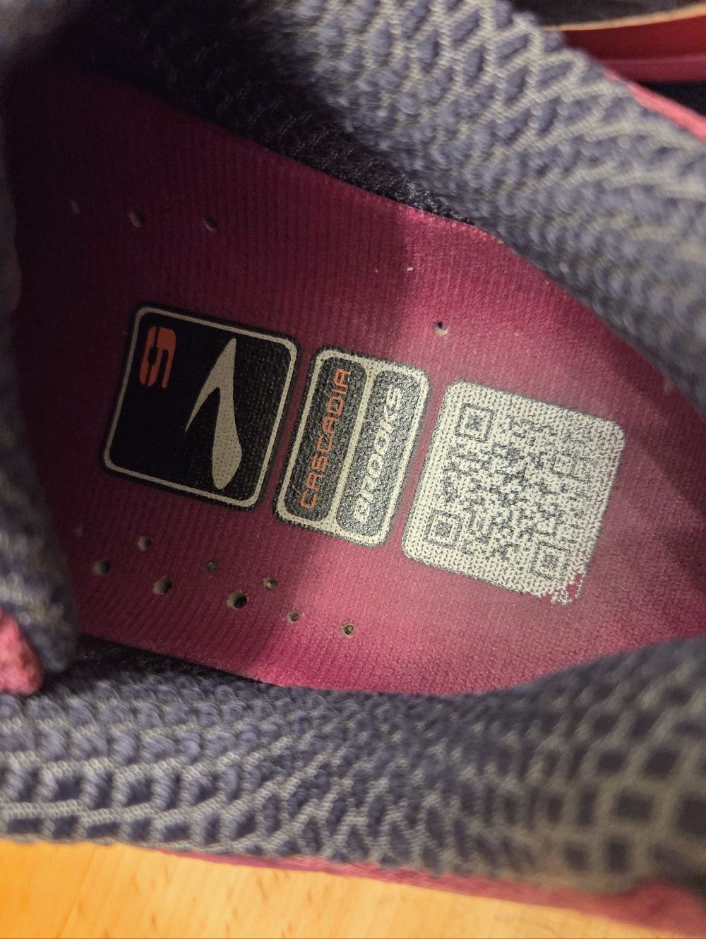 Brooks Cascadia 9 Women's Trail Running Shoes Pink/Purple Size 7 - Picture 5 of 10